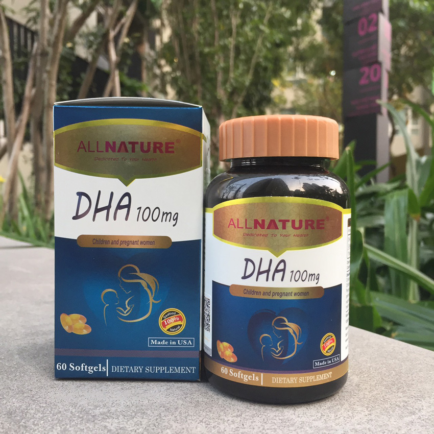  TP bảo vệ sức khỏe DHA 100 mg: Bổ sung DHA cho trẻ em, phụ nữ có thai và cho con bú